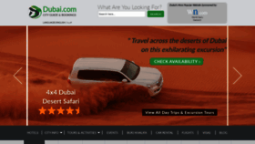 What Dubai.com website looked like in 2023 (1 year ago)