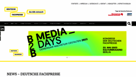 What Deutsche-fachpresse.de website looked like in 2023 (1 year ago)
