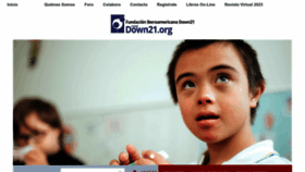 What Down21.org website looked like in 2023 (1 year ago)