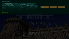 What Dublincastle.ie website looked like in 2023 (1 year ago)