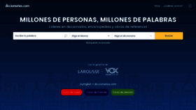 What Diccionarios.com website looked like in 2023 (1 year ago)