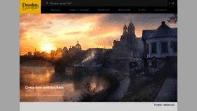 What Dresden.de website looked like in 2023 (1 year ago)