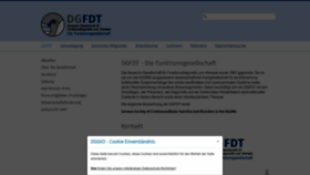 What Dgfdt.de website looked like in 2023 (1 year ago)