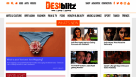 What Desiblitz.com website looked like in 2023 (1 year ago)
