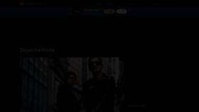 What Depechemode.de website looked like in 2023 (1 year ago)