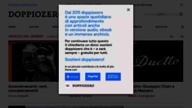 What Doppiozero.com website looked like in 2023 (1 year ago)