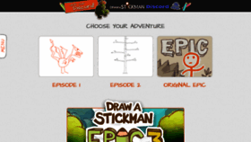 What Drawastickman.com website looked like in 2023 (1 year ago)