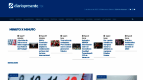 What Diariopresente.mx website looked like in 2023 (1 year ago)