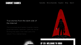 What Darknetdiaries.com website looked like in 2023 (1 year ago)