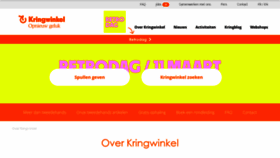 What Dekringwinkel.be website looked like in 2023 (1 year ago)