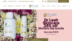 What Drleah.co.uk website looked like in 2023 (1 year ago)