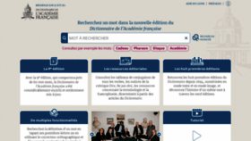 What Dictionnaire-academie.fr website looked like in 2023 (1 year ago)