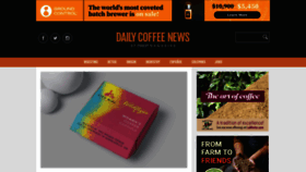 What Dailycoffeenews.com website looked like in 2023 (1 year ago)