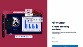 What Dashboard.visme.co website looked like in 2023 (1 year ago)