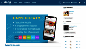 What Deltafm.fr website looked like in 2023 (1 year ago)