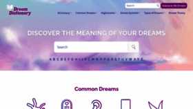 What Dreamdictionary.org website looked like in 2023 (1 year ago)