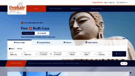What Drukair.com.bt website looked like in 2023 (3 years ago)