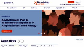What Dermatologyadvisor.com website looked like in 2023 (1 year ago)