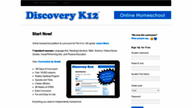 What Discoveryk12.com website looked like in 2023 (1 year ago)