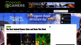 What Droidgamers.com website looked like in 2023 (1 year ago)