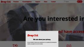 What Draytek.co.uk website looked like in 2023 (1 year ago)