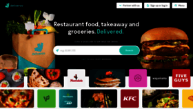 What Deliveroo.com website looked like in 2023 (1 year ago)