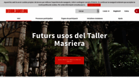 What Decidim.barcelona website looked like in 2023 (1 year ago)