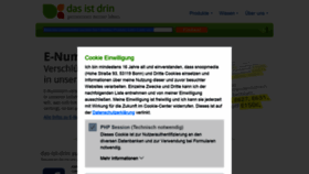 What Das-ist-drin.de website looked like in 2023 (2 years ago)