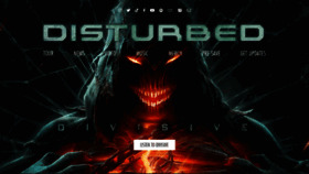 What Disturbed1.com website looked like in 2023 (1 year ago)