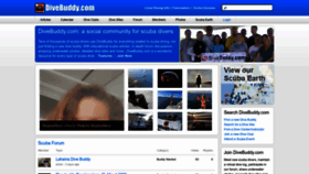 What Divebuddy.com website looked like in 2023 (1 year ago)