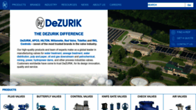 What Dezurik.com website looked like in 2023 (1 year ago)