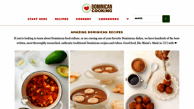 What Dominicancooking.com website looked like in 2023 (1 year ago)