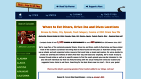 What Dinersdriveinsdiveslocations.com website looked like in 2023 (1 year ago)