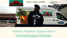 What Detroiteasternmarket.com website looked like in 2023 (1 year ago)