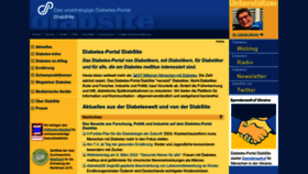 What Diabsite.de website looked like in 2023 (1 year ago)