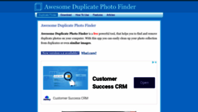 What Duplicate-finder.com website looked like in 2023 (1 year ago)