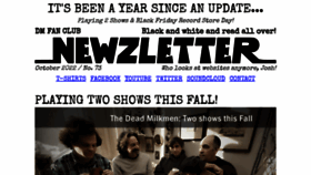 What Deadmilkmen.com website looked like in 2023 (1 year ago)
