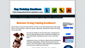 What Dog-training-excellence.com website looked like in 2023 (1 year ago)