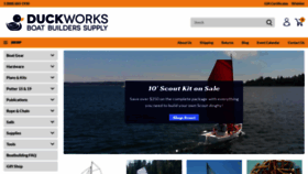 What Duckworks.com website looked like in 2023 (1 year ago)