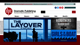 What Dramaticpublishing.com website looked like in 2023 (1 year ago)