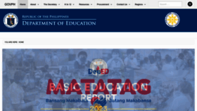 What Deped.gov.ph website looked like in 2023 (1 year ago)