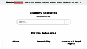 What Disabilityresources.org website looked like in 2023 (1 year ago)