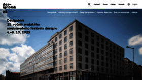 What Designblok.cz website looked like in 2023 (1 year ago)