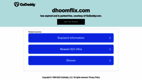 What Dhoomflix.com website looked like in 2023 (1 year ago)