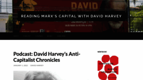 What Davidharvey.org website looked like in 2023 (1 year ago)
