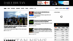 What Dailybhutan.com website looked like in 2023 (1 year ago)