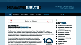 What Dreamweaver-templates.org website looked like in 2023 (1 year ago)