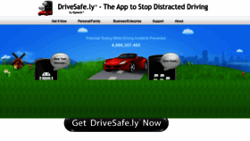 What Drivesafe.ly website looked like in 2023 (1 year ago)