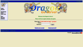 What Dragongoserver.net website looked like in 2023 (3 years ago)