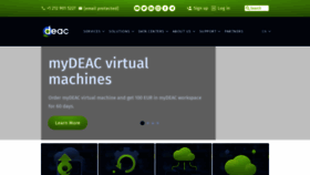 What Deac.eu website looked like in 2023 (1 year ago)